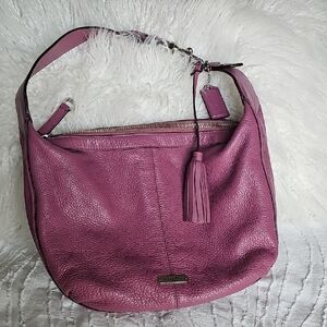 Coach Mauve Leather Hobo Bag